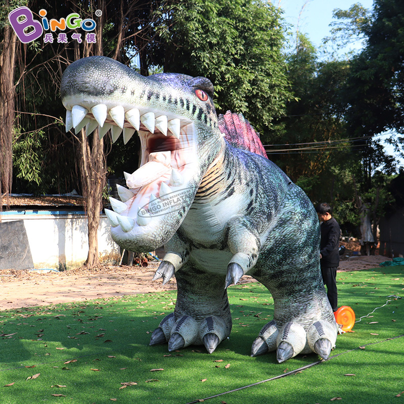 사용자 정의 만든 4.4x2x3 미터 동물원 공원 장식 거대한 풍선 스피노사우루스 공룡 쇼 장난감 BG-C0483